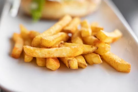 golden french fries crispy