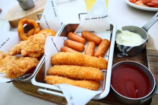 onion rings golden battered